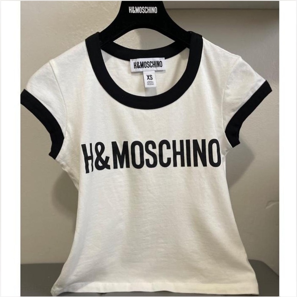 H&M × Moschino T-shirt with Printed Text